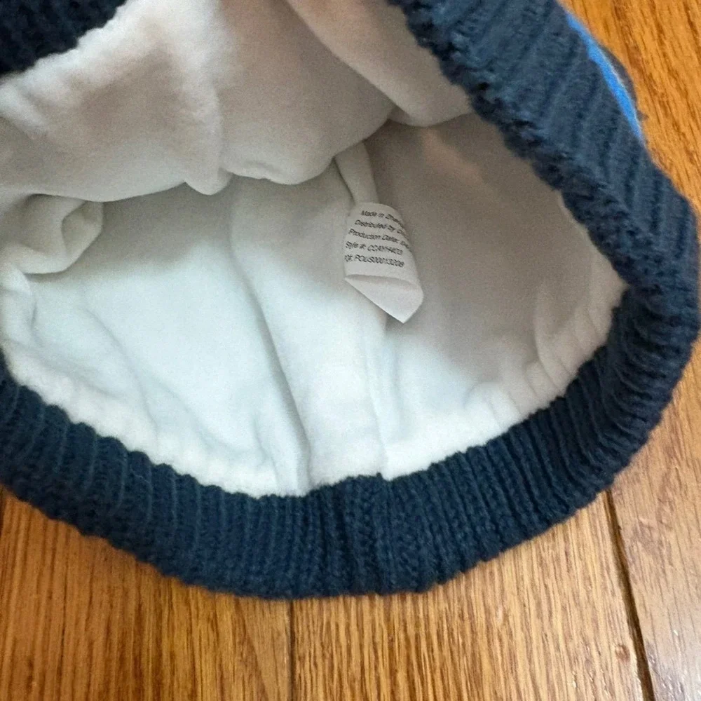 Northeast Outfitters Youth Cozy Cabin Beanie Blue‎ Striped Fleece Lined CCAYH403